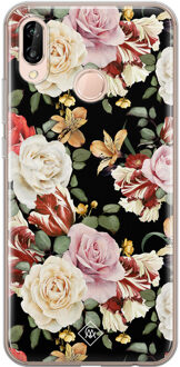 Casimoda Huawei P20 Lite siliconen hoesje - Flowerpower Multi