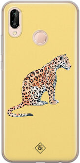 Casimoda Huawei P20 Lite siliconen hoesje - Leo wild Geel