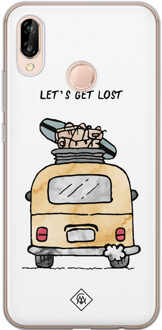 Casimoda Huawei P20 Lite siliconen hoesje - Let's get lost Multi