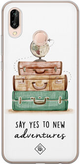 Casimoda Huawei P20 Lite siliconen hoesje - Wanderlust Multi