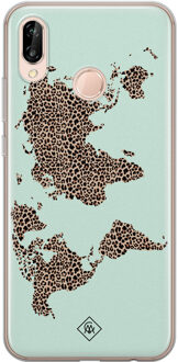 Casimoda Huawei P20 Lite siliconen hoesje - Wild world Blauw