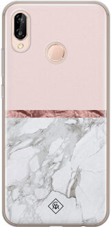 Casimoda Huawei P20 Lite siliconen telefoonhoesje - Rose all day Roze