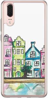 Casimoda Huawei P20 siliconen hoesje - Amsterdam Multi