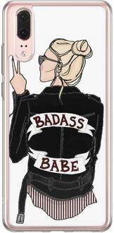 Casimoda Huawei P20 siliconen hoesje - Badass babe Multi