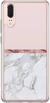 Casimoda Huawei P20 siliconen hoesje - Rose all day Roze