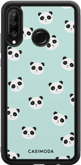 Casimoda Huawei P30 Lite hoesje - Panda print Mint