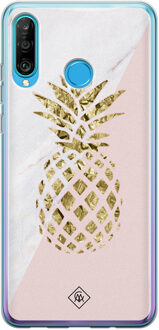 Casimoda Huawei P30 Lite siliconen hoesje - Ananas Roze