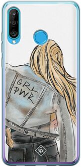 Casimoda Huawei P30 Lite siliconen hoesje - GRL PWR Multi