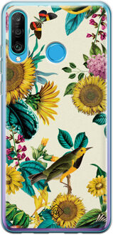 Casimoda Huawei P30 Lite siliconen hoesje - Sunflowers Geel