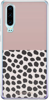 Casimoda Huawei P30 siliconen hoesje - Pink dots Roze