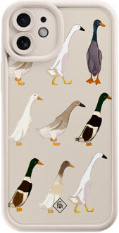Casimoda iPhone 11 beige case - Duck life Bruin/beige