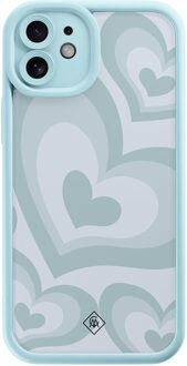 Casimoda iPhone 11 blauwe case - Hart blauw