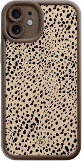 Casimoda iPhone 11 bruine case - Spot on Bruin/beige