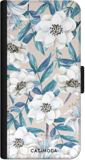 Casimoda iPhone 11 flipcase - Touch of flowers Blauw
