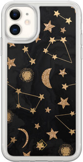 Casimoda iPhone 11 hybride hoesje - Counting the stars Goudkleurig