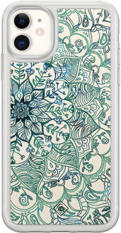 Casimoda iPhone 11 hybride hoesje - Mandala blauw