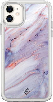 Casimoda iPhone 11 hybride hoesje - Marmer paars