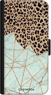 Casimoda iPhone 11 Pro flipcase - Luipaard marmer mint Multi