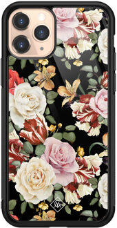 Casimoda iPhone 11 Pro glazen hardcase - Flowerpower Multi
