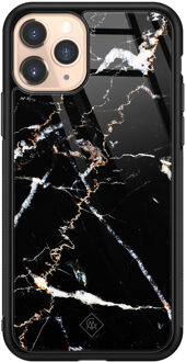 Casimoda iPhone 11 Pro glazen hardcase - Marmer zwart