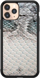 Casimoda iPhone 11 Pro glazen hardcase - Oh my snake Multi
