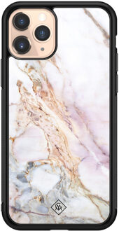 Casimoda iPhone 11 Pro glazen hardcase - Parelmoer marmer Multi