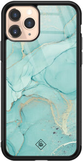 Casimoda iPhone 11 Pro glazen hardcase - Touch of mint