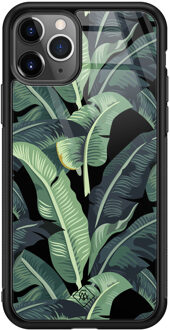 Casimoda iPhone 11 Pro Max glazen hardcase - Bali vibe Groen