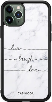 Casimoda iPhone 11 Pro Max glazen hardcase - Live laugh love