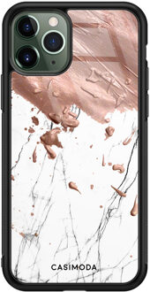 Casimoda iPhone 11 Pro Max glazen hardcase - Marble splash