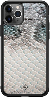 Casimoda iPhone 11 Pro Max glazen hardcase - Oh my snake Multi