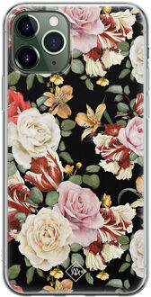 Casimoda iPhone 11 Pro Max siliconen hoesje - Flowerpower Multi