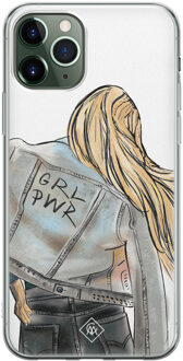Casimoda iPhone 11 Pro Max siliconen hoesje - GRL PWR Multi