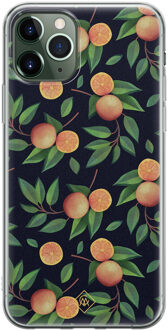 Casimoda iPhone 11 Pro Max siliconen hoesje - Orange lemonade Multi