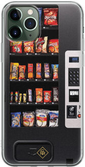 Casimoda iPhone 11 Pro Max siliconen hoesje - Snoepautomaat Zwart, Multi