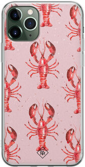 Casimoda iPhone 11 Pro Max siliconen telefoonhoesje - Lobster all the way Roze