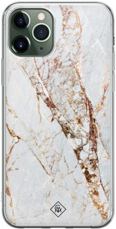 Casimoda iPhone 11 Pro siliconen hoesje - Marmer goud Goudkleurig