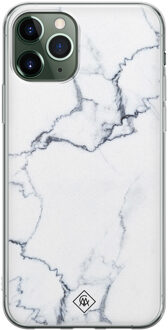 Casimoda iPhone 11 Pro siliconen hoesje - Marmer grijs Grijs/zilverkleurig