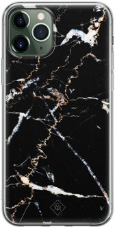 Casimoda iPhone 11 Pro siliconen hoesje - Marmer zwart