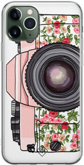Casimoda iPhone 11 Pro siliconen telefoonhoesje - Hippie camera Roze
