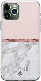 Casimoda iPhone 11 Pro siliconen telefoonhoesje - Rose all day Roze