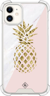 Casimoda iPhone 11 siliconen shockproof hoesje - Ananas Roze