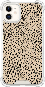 Casimoda iPhone 11 siliconen shockproof hoesje - Spot on Bruin/beige