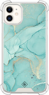 Casimoda iPhone 11 siliconen shockproof hoesje - Touch of mint