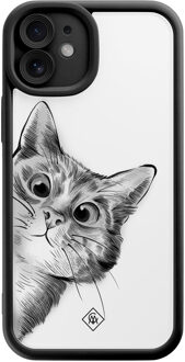 Casimoda iPhone 11 zwarte case - Kat kiekeboe