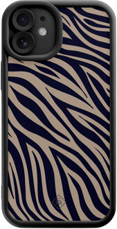 Casimoda iPhone 11 zwarte case - Wavy twist