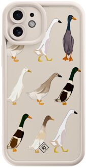 Casimoda iPhone 12 beige case - Duck life Bruin/beige
