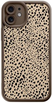 Casimoda iPhone 12 bruine case - Spot on Bruin/beige