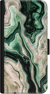Casimoda iPhone 12 flipcase - Marmer groen goud