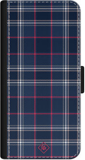 Casimoda iPhone 12 flipcase - Tartan blauw